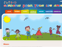 Tablet Screenshot of garderiepourtouslesamis.com
